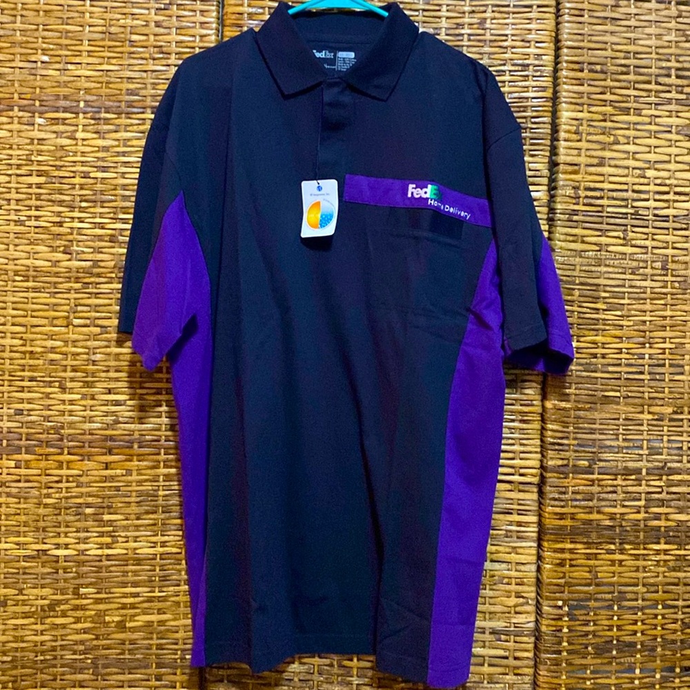 NWT Fed Ex Stan Herman Short Sleeve home delivery polo Shirt  XXL